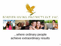 Page 1: Forever Living Business presentation 1-1