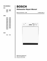 Page 1: BOSCH Dishwasher Repair Manual