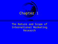 Page 1: Chapter 1 The Nature and Scope of International Marketing Research